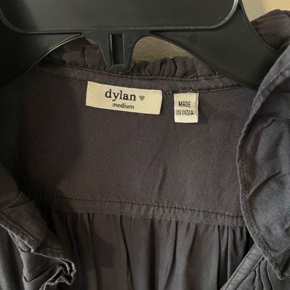 dylan Black Ruffle Blouse - Picture 3 of 3